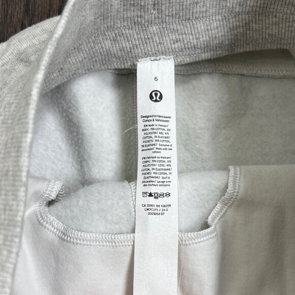 Lululemon Scuba High-Rise Short 5" Heathered Core Ultra Light Grey - Picture 5 of 6